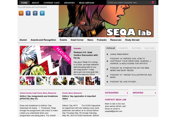 WordPress website example screenshot