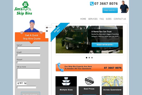 seqldskipbins.com.au site used Theme12