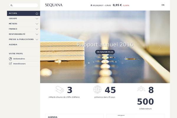 sequana.com site used Sequana