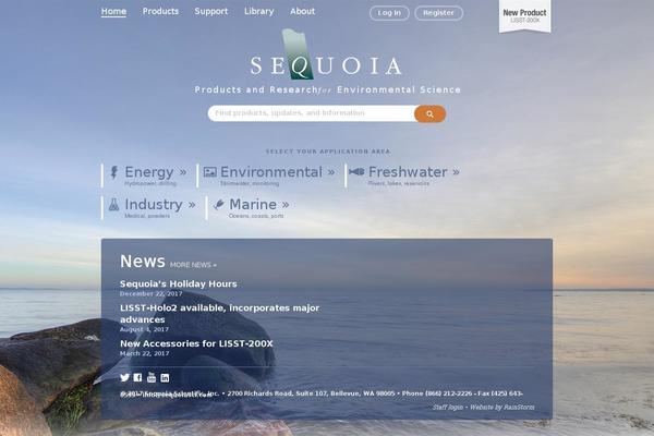 Sequoia theme site design template sample