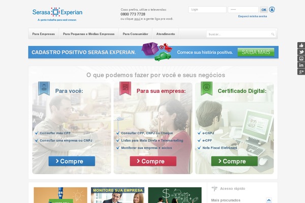 serasaexperian.com.br site used Serasa-2020