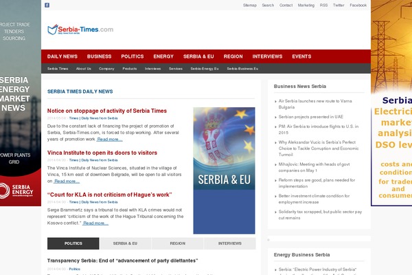 serbia-times.com site used Newserbiatimes