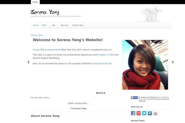 WordPress website example screenshot