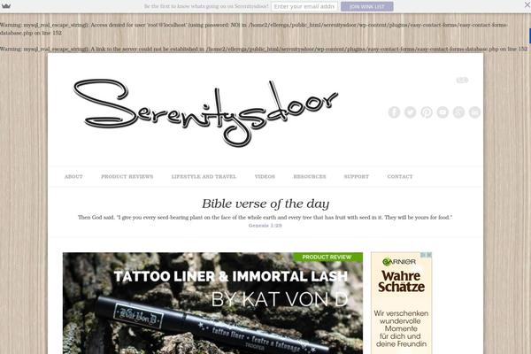 serenitysdoor.com site used Pinboard