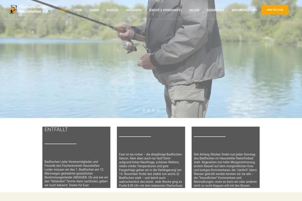 Fishingclub theme site design template sample