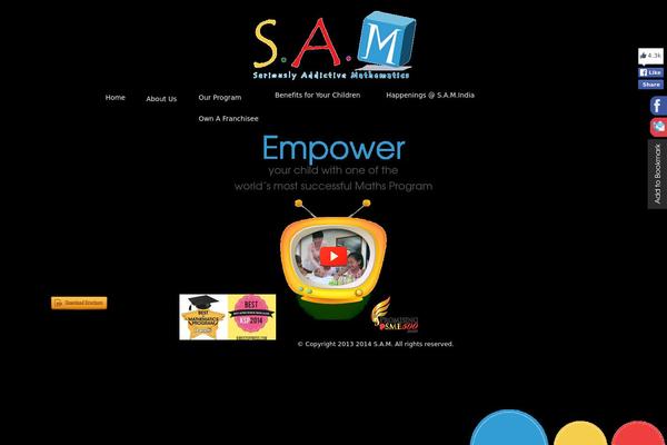 Sam theme site design template sample