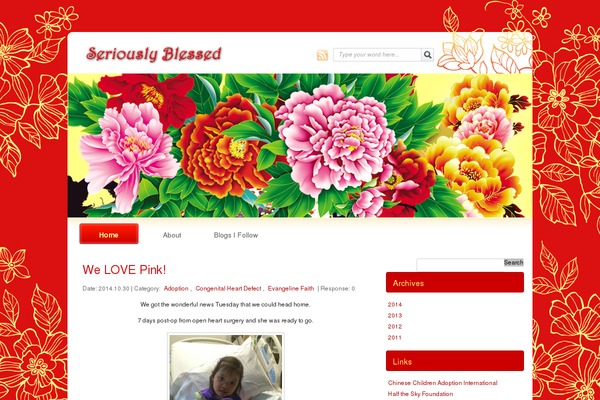 seriouslyblessed.com site used China Red