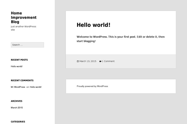 WordPress website example screenshot