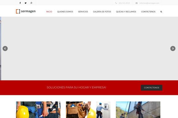 Constructo theme site design template sample