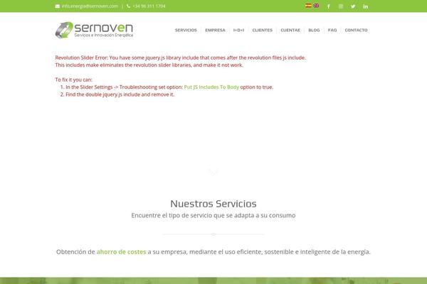Site using Autoptimize plugin
