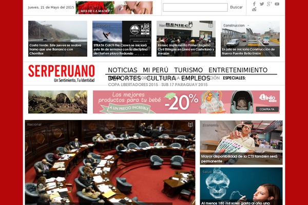 serperuano.com site used Spv6theme
