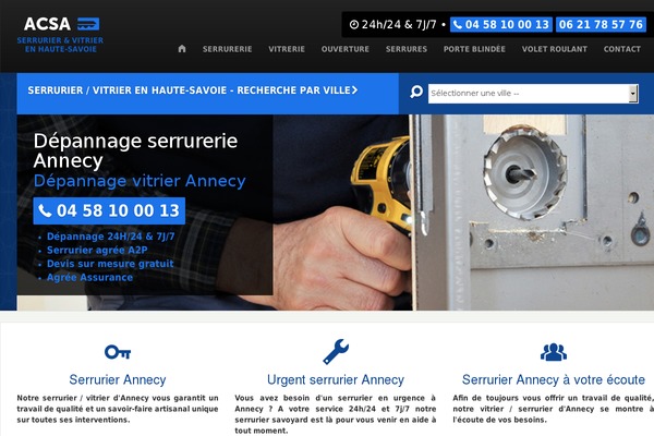 serrurier-vitrier-hautesavoie.fr site used Acsa-bootstrap