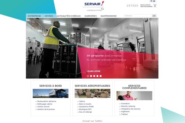 servair.fr site used Servair