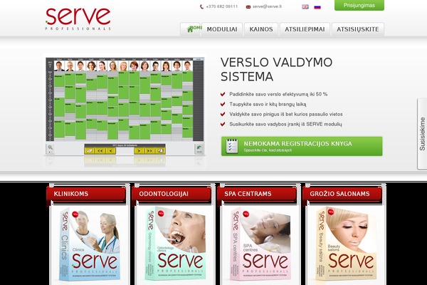 serve.lt site used Serve