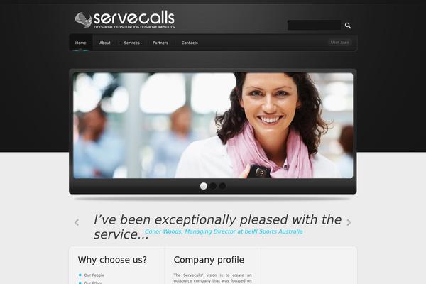 servecalls.com site used Theme1149