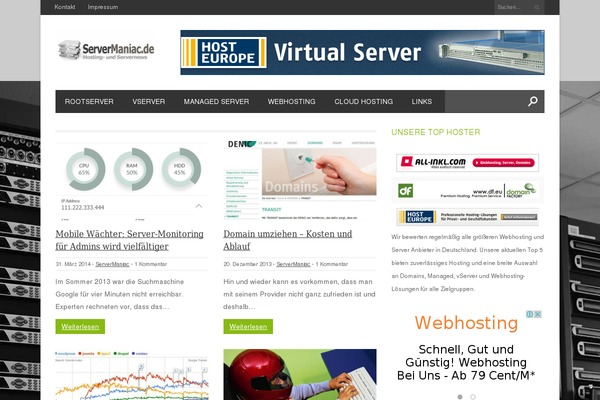 servermaniac.de site used Servermaniac