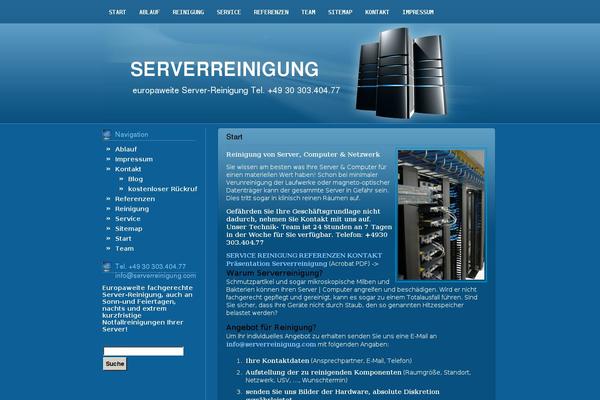 serverreinigung.com site used Blue Server