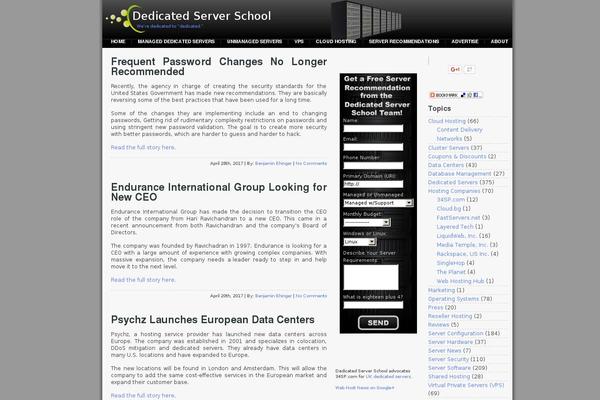 Prosense Grey website example screenshot