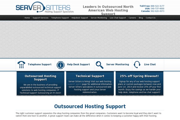 ServerSitters theme websites examples