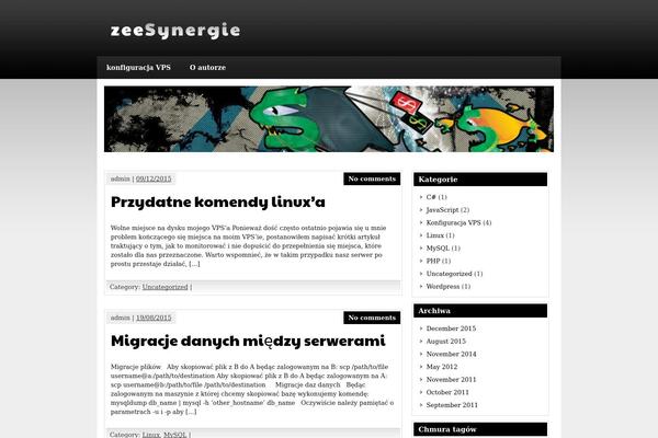 zeeSynergie theme site design template sample