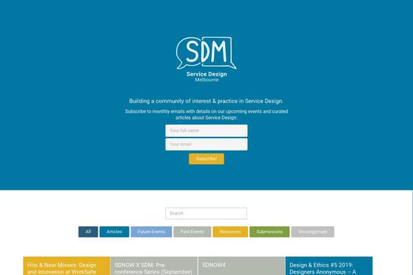 Sdm theme site design template sample