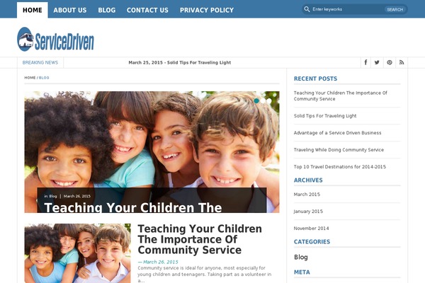 servicedriven.org site used Serdri