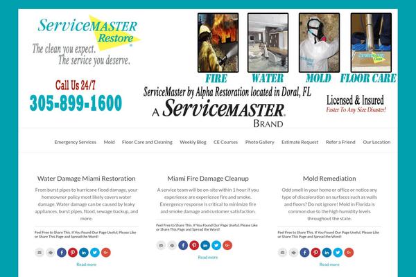 servicemasterbyalpha.com site used Spacious