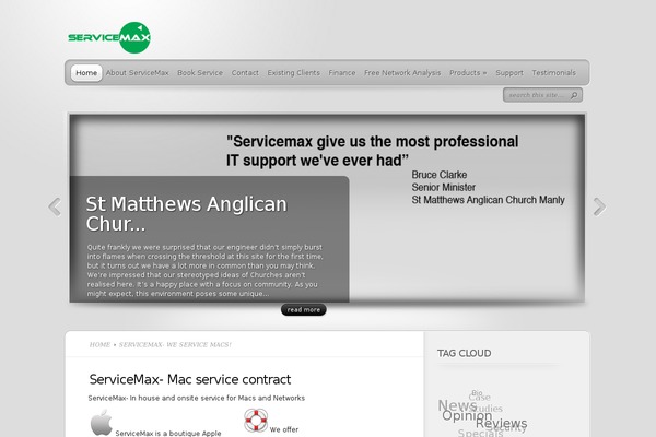 WordPress website example screenshot