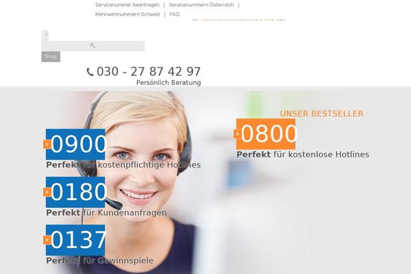 servicenummer24.de site used Servicenummer24
