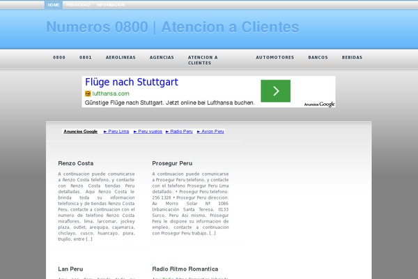 servicios0800.pe site used Sensor