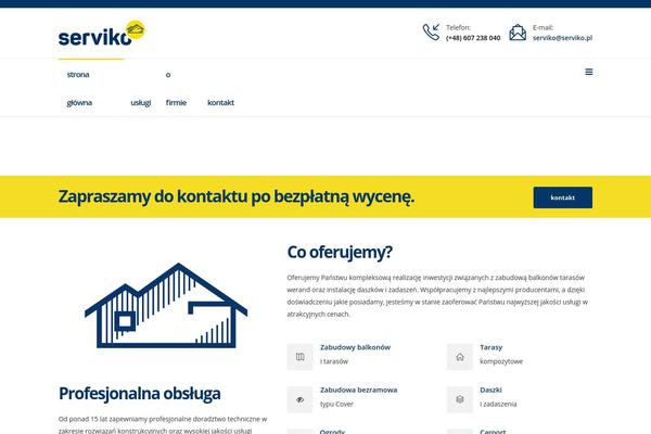 serviko.pl site used Brickpress