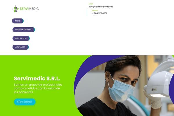 Medio theme site design template sample