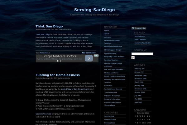 serving-sandiego.com site used Darkwater-11