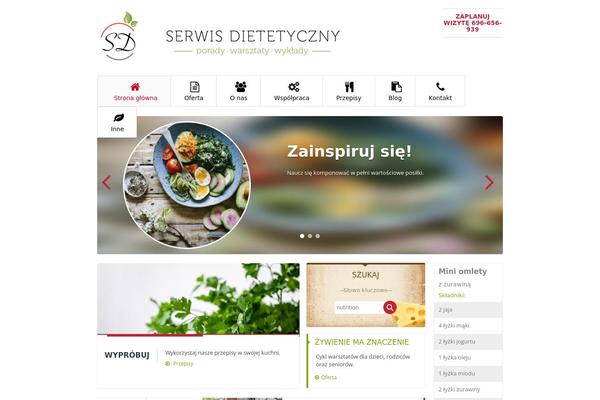 Diet-nutrition theme site design template sample