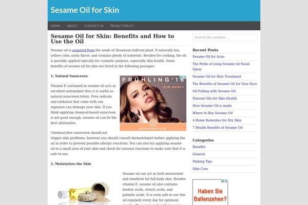WordPress website example screenshot