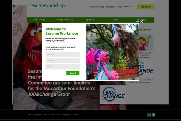 sesameworkshop.org site used Sesame-workshop