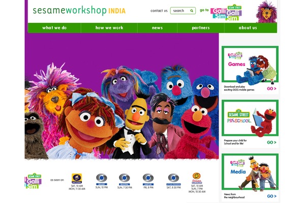 sesameworkshopindia.org site used Sesameworkshopindia