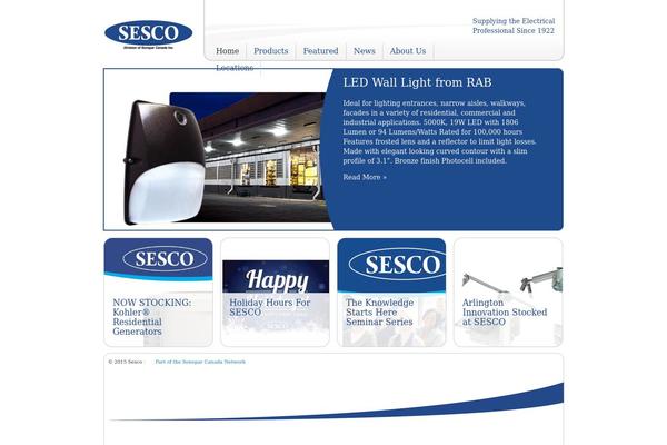 sesco.ca site used Sesco
