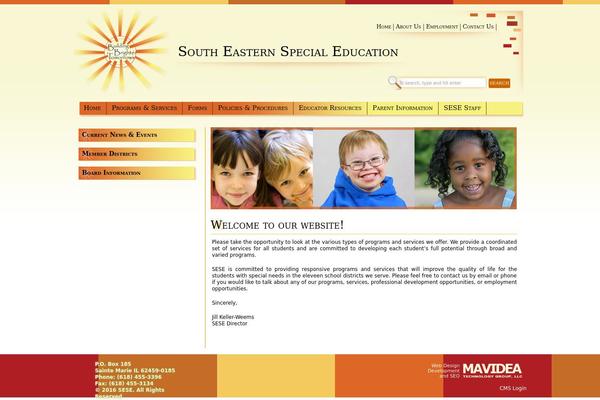 sese.org site used Mavideasupertheme