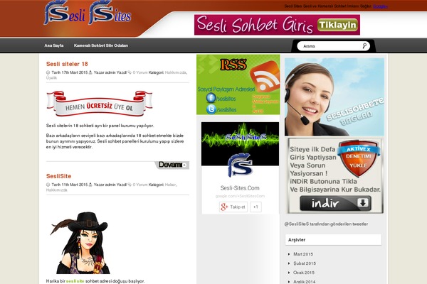 sesli-sites.com site used Mywptheme