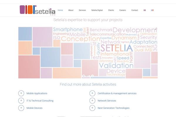 Satellite theme site design template sample