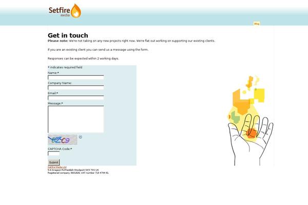 setfiremedia.com site used Matchbox