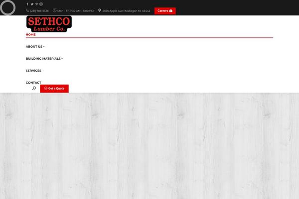 The7 theme site design template sample