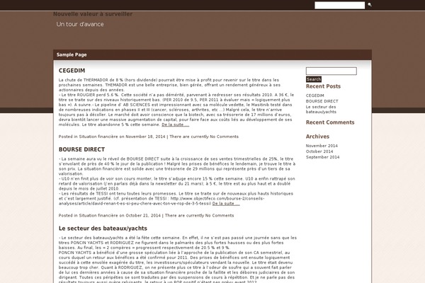 WordPress website example screenshot