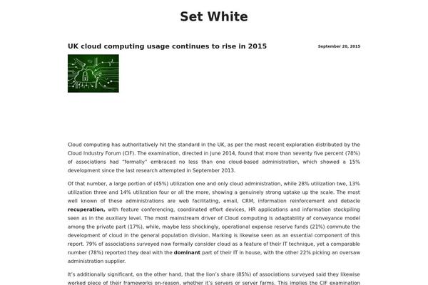 setwhite.com site used White Paper