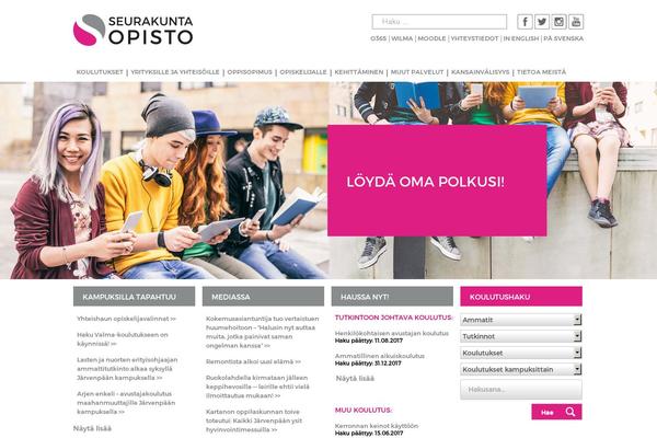 seurakuntaopisto.fi site used Step-theme