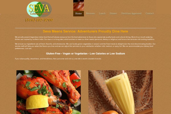 Seva theme site design template sample