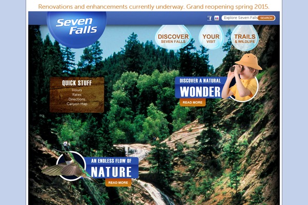 sevenfalls.com site used Sevenfalls2014