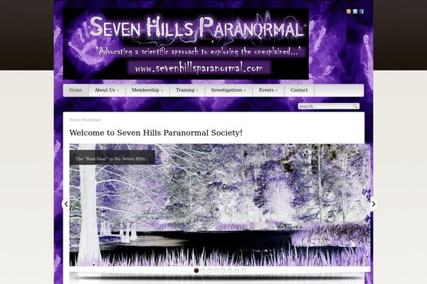 sevenhillsparanormal.com site used Supermassive-theme