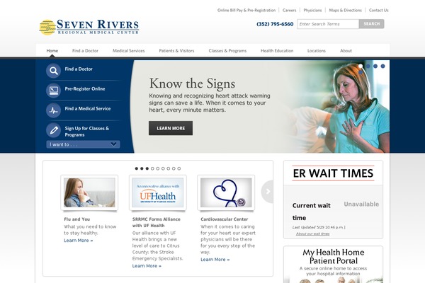 sevenriversregional.com site used Ballywho-themes